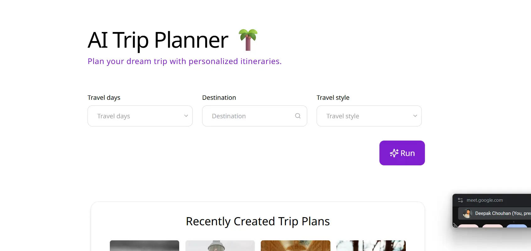 AI Trip Planner