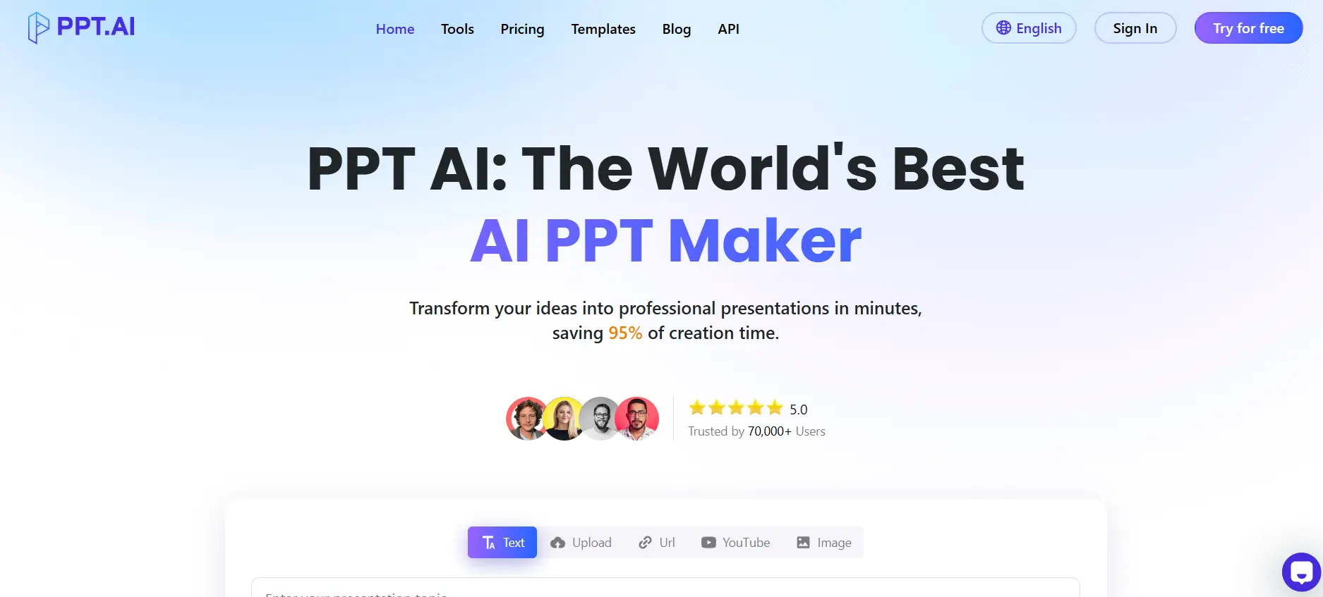 PPTAI Presentation Creator