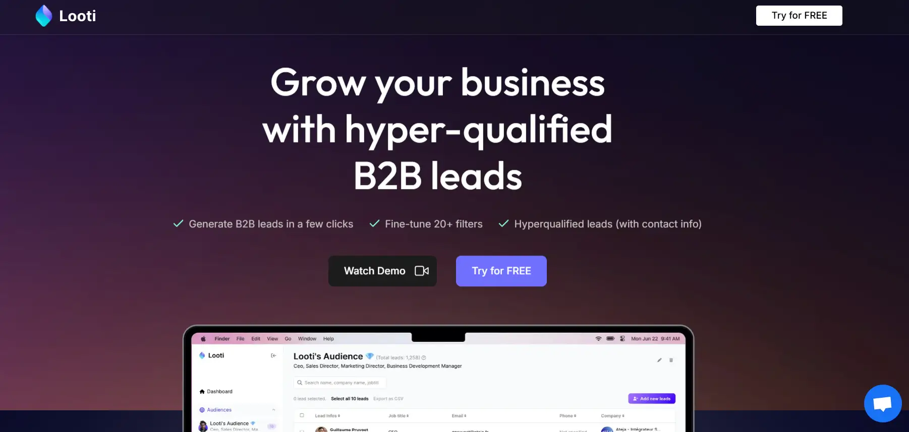 Looti AI Lead Generation