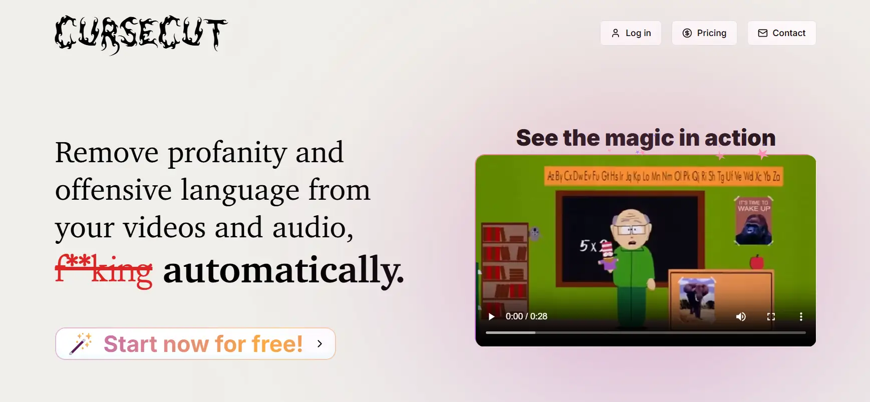 CurseCut Profanity Removal