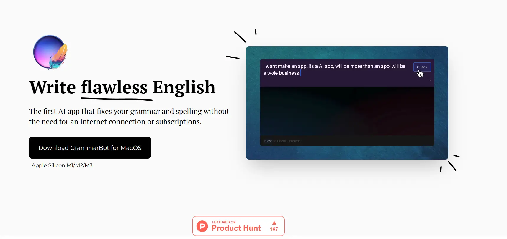 GrammarBot Offline Checker