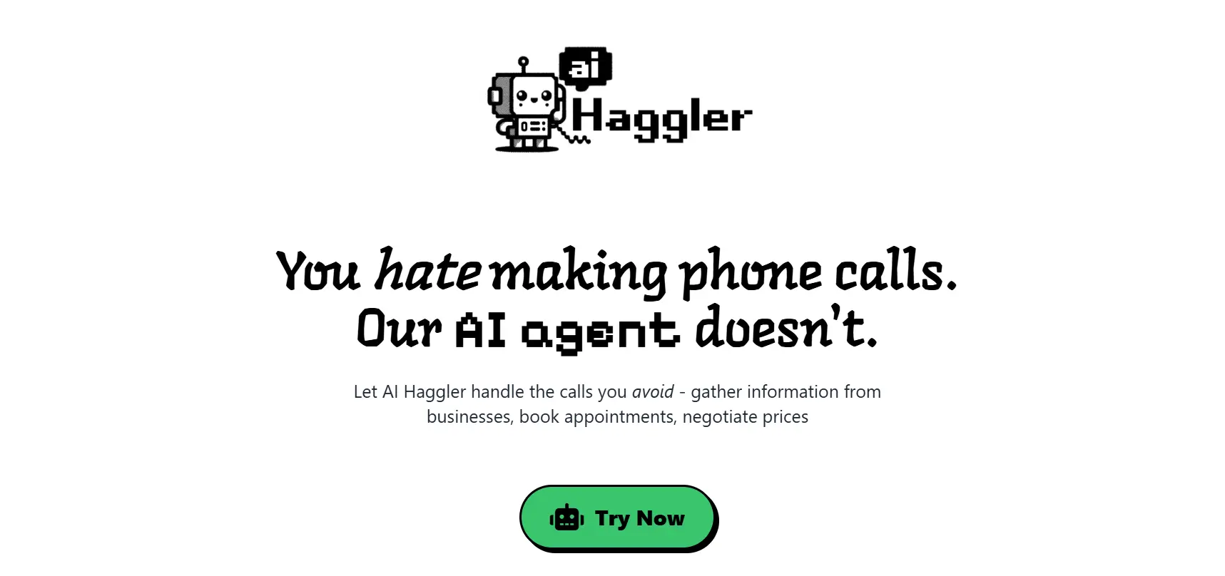 AI Haggler Calling Agent