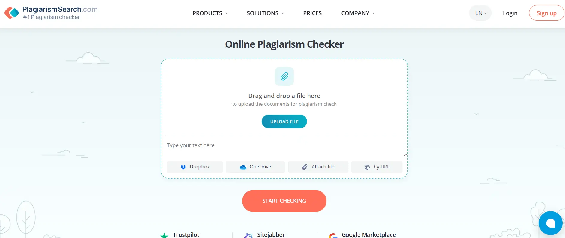 PlagiarismSearch.com Checker