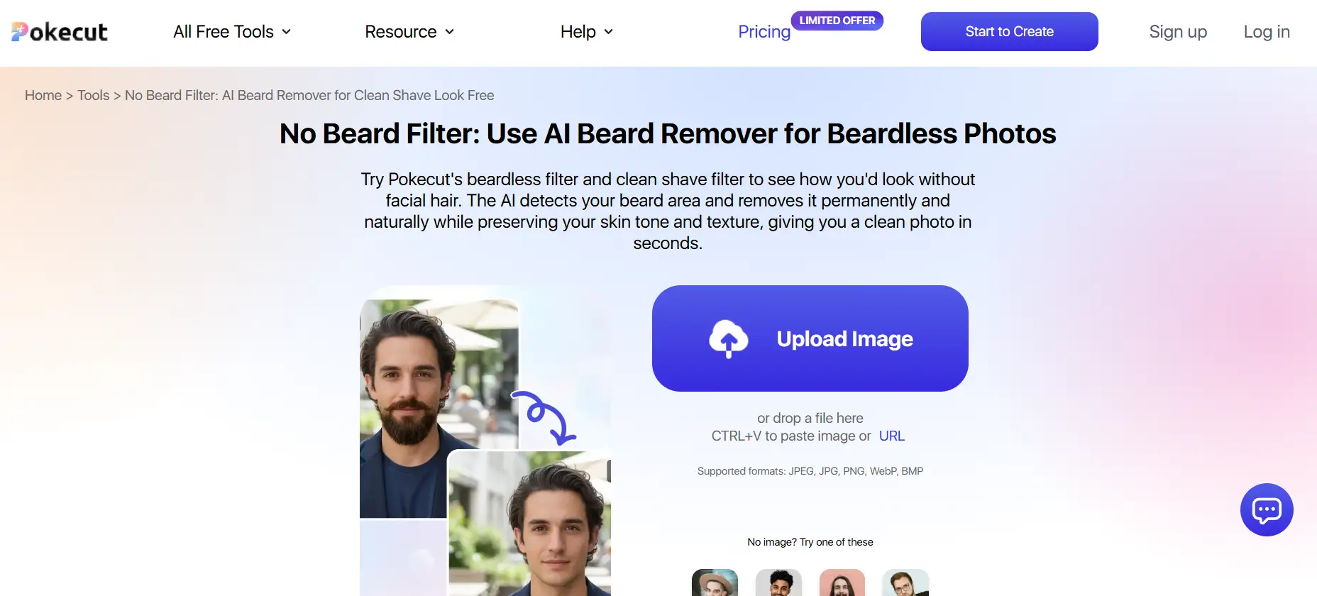 AI Beard Remover Online