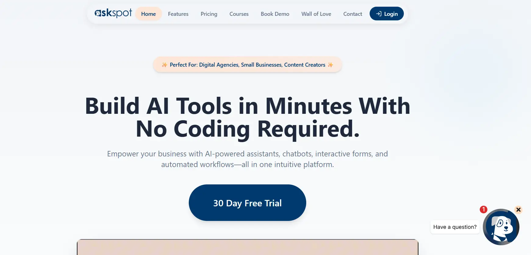 AskSpot No-Code AI Platform