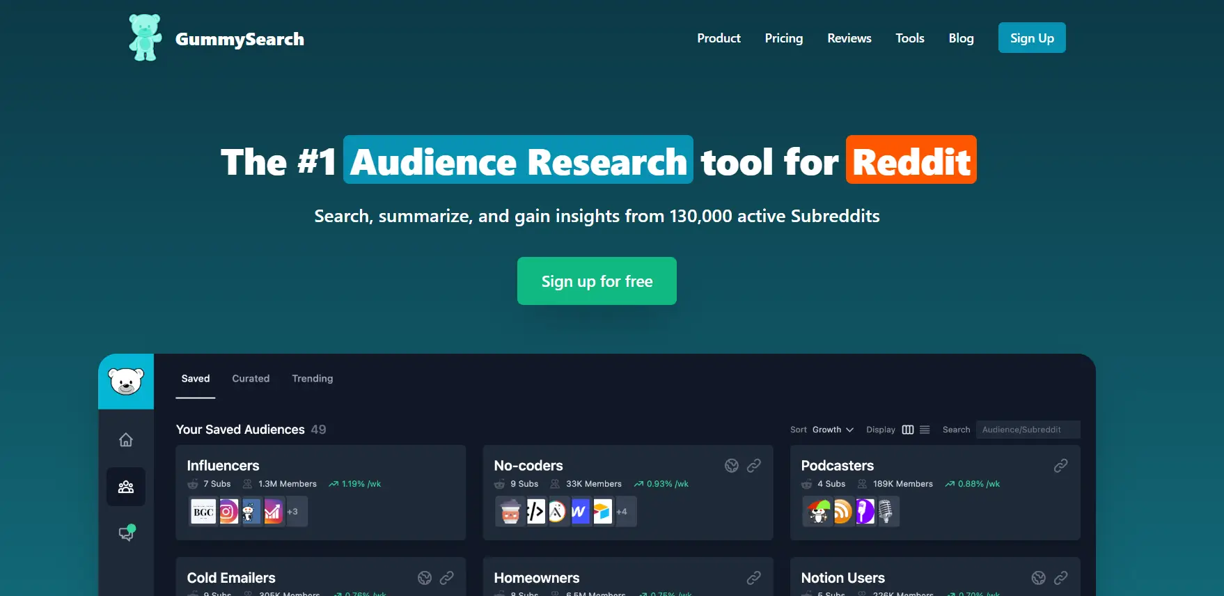 GummySearch Reddit Tool