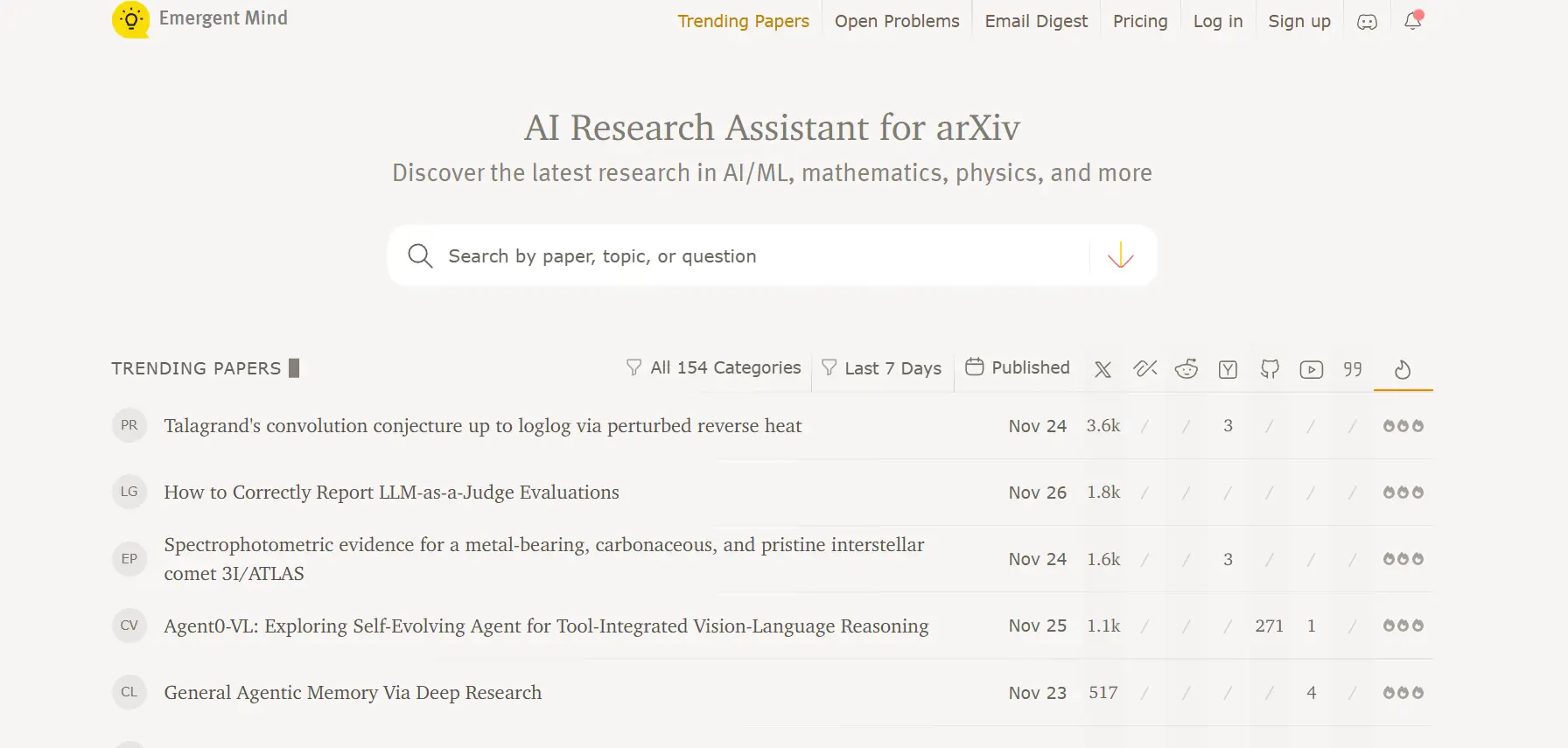 Emergent Mind Research Assistant