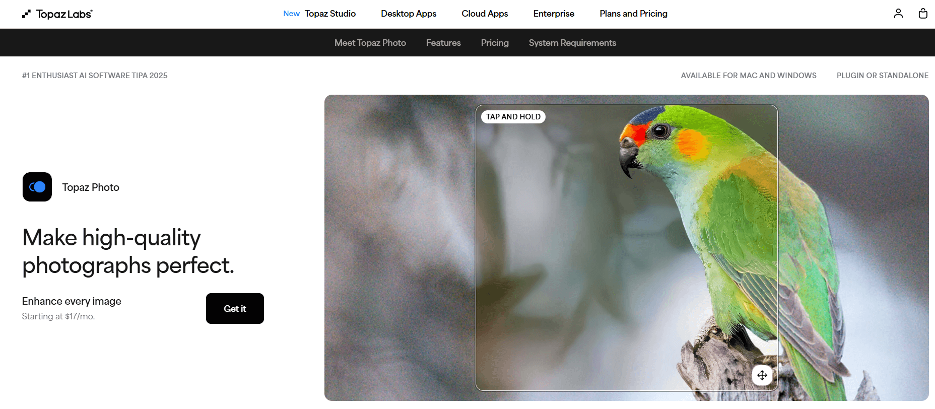 Topaz Photo AI Image Enhancer