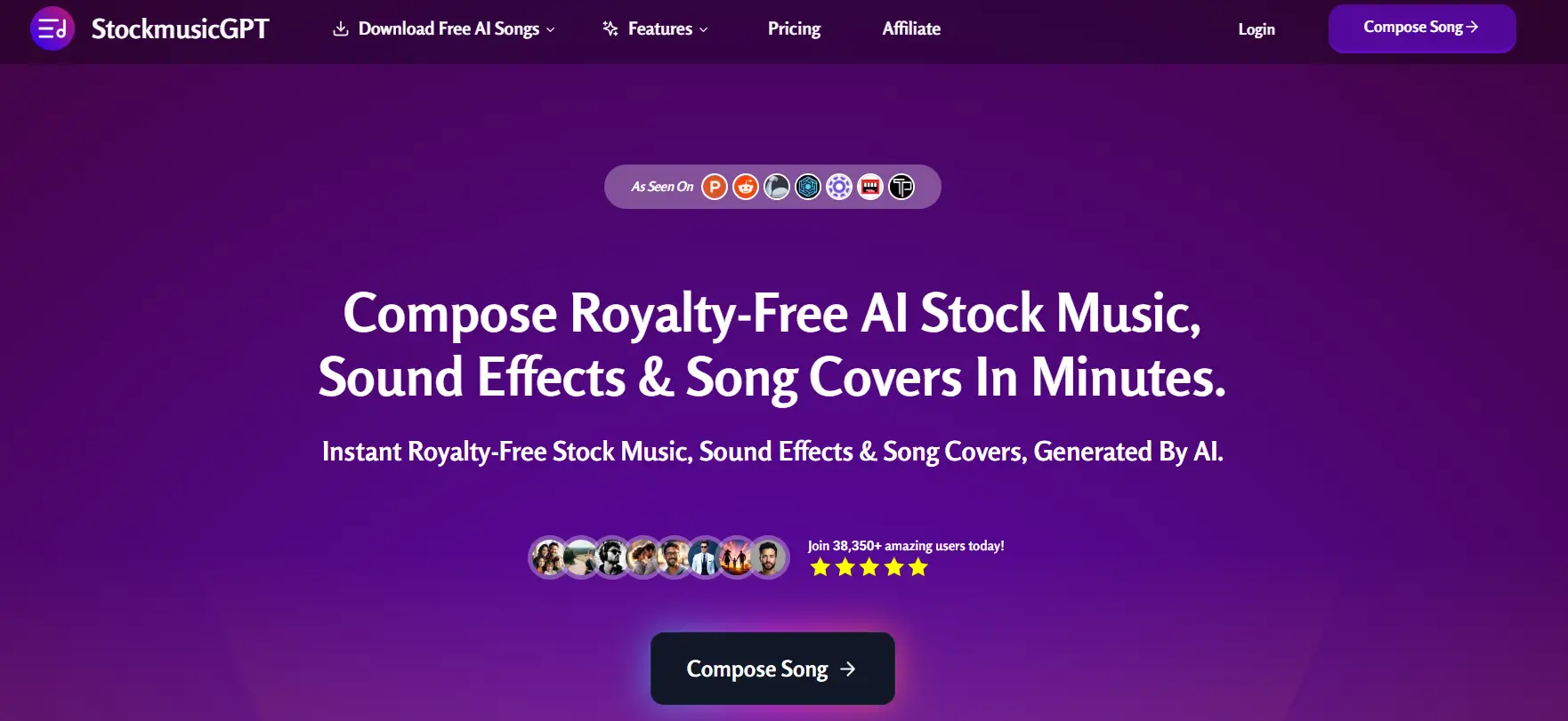 StockmusicGPT AI Music Generator for Royalty-Free Music