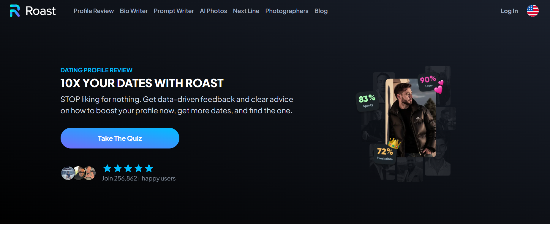 ROAST – AI Dating Profile Review and Photos