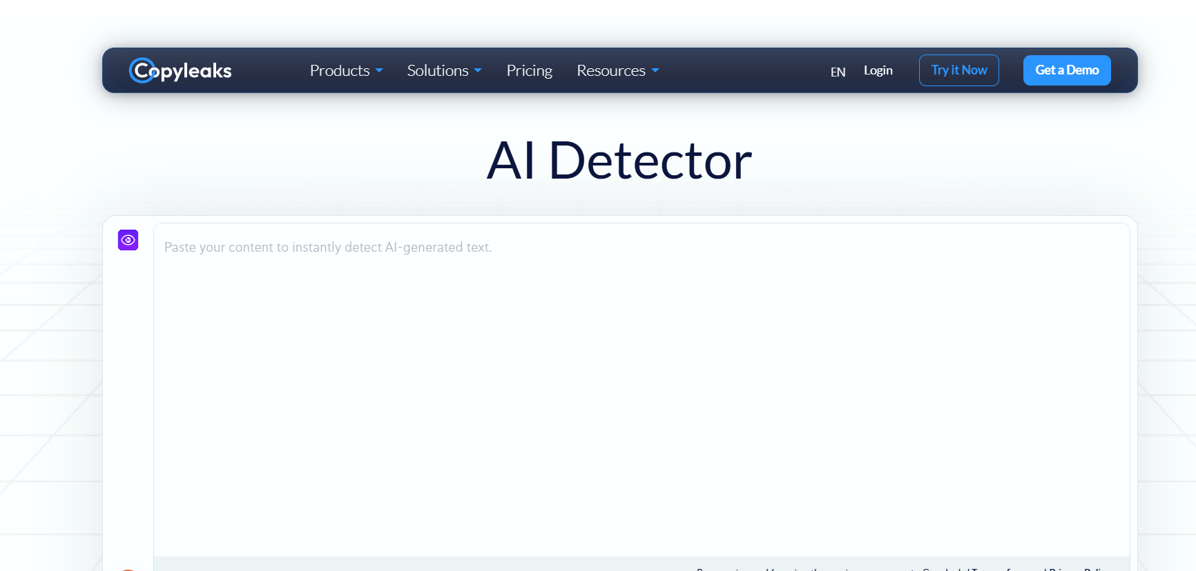 Copyleaks AI Detector | AI Content Detection and Checker
