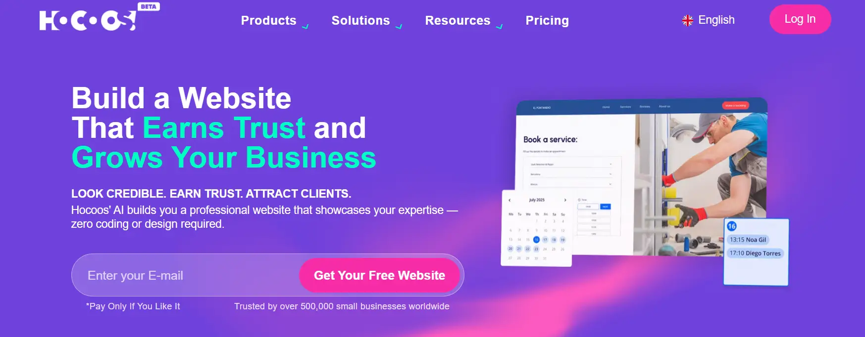 Hocoos – AI Website Builder for Small Business Growth