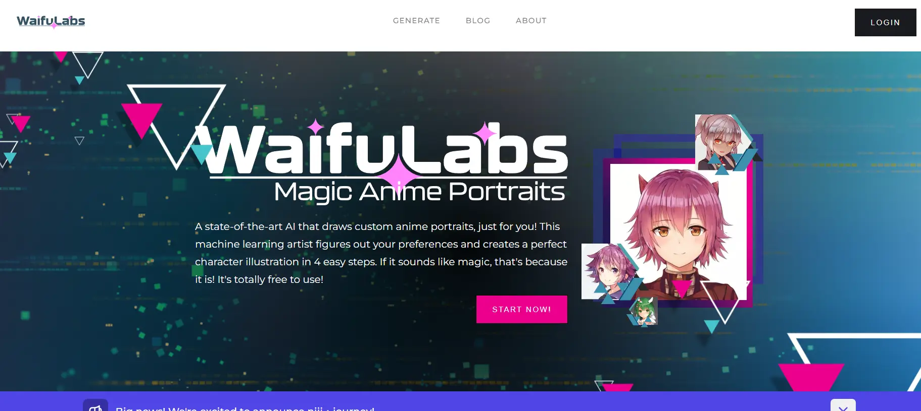 Waifu Labs - AI Anime Portrait Generator